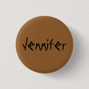 Jennifer von Waisenschwarzes beunruhigtem Button