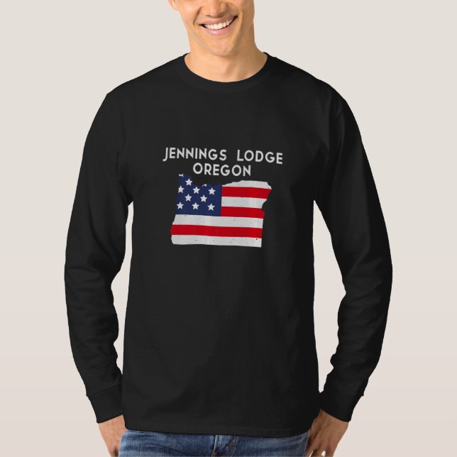 Jennings Lodge Oregon USA State America Travel Ore T-Shirt (Vorderseite)