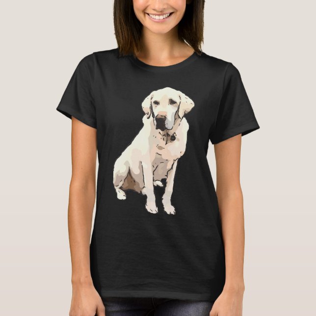 Jennkirk Gelbe Labrador T-Shirt (Vorderseite)