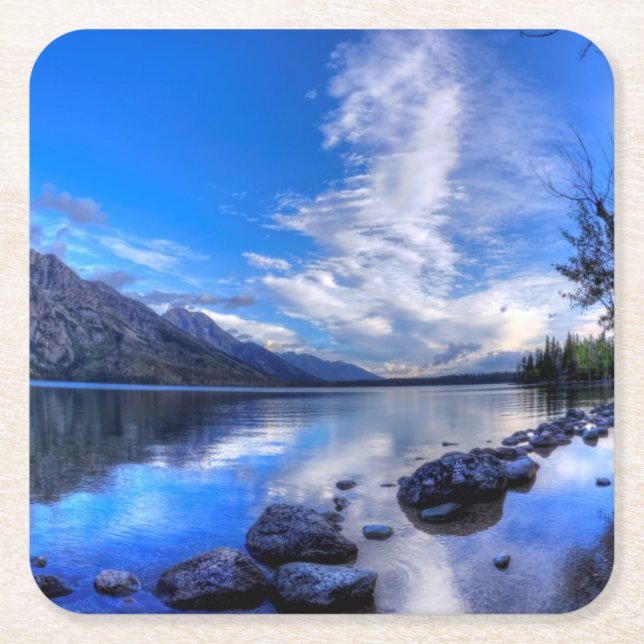 Jenny am Morgen Rechteckiger Pappuntersetzer (Vorderseite)