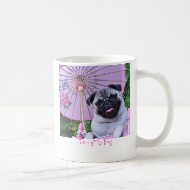 Jenny der Mops - Tasse (Rechts)