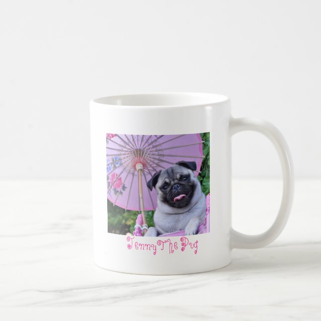 Jenny der Mops - Tasse (Rechts)