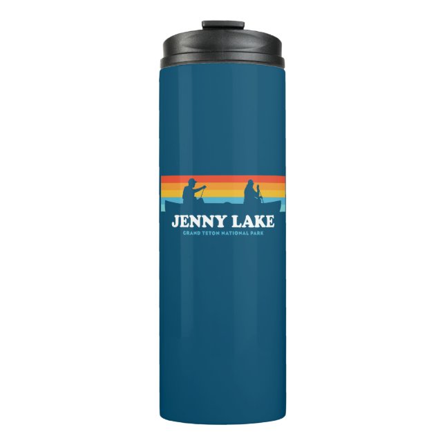 Jenny Lake Grand Teton National Park Canoe Thermosbecher (Vorderseite)