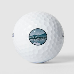 Jenny Lake Grand Teton Nationalpark Reflection Golfball