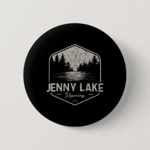 Jenny Lake Wyoming Outdoor Vintage  Button