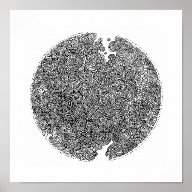 Jenny Lawson drucken. In Kreisen gehen. Poster (Vorne)