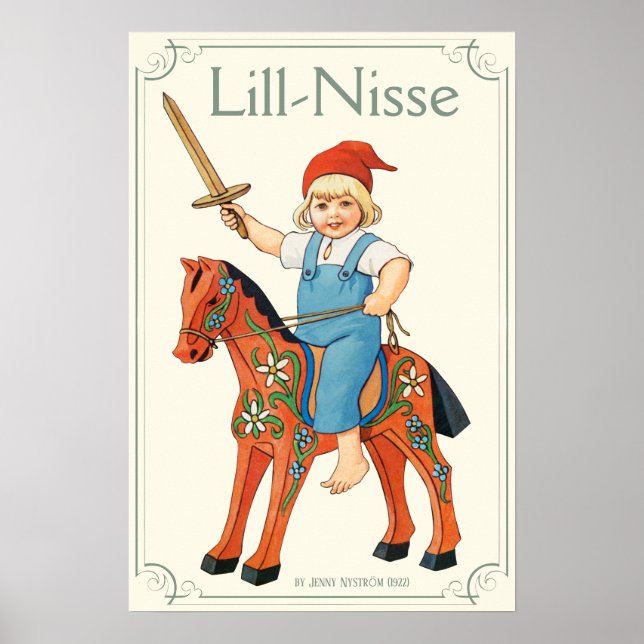 Jenny Nyström Lill-Nisse reitet im Krieg CC0316 Poster (Vorne)