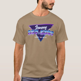 Jenny Telefonnummer 8675309 Lustige Rockmusik 80er T-Shirt
