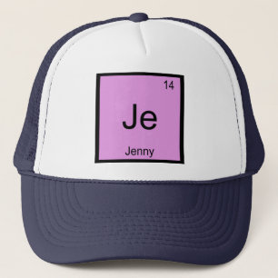 Jennynamenschemie-Element-Periodensystem Truckerkappe