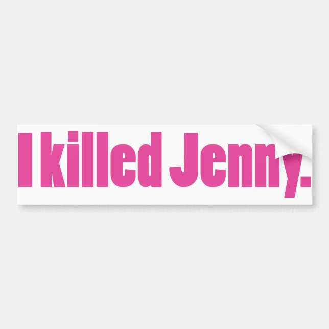 JennyPink Autoaufkleber (Vorne)