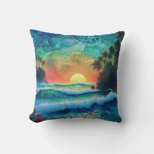 Jenseits der Blues Seascape Kissen