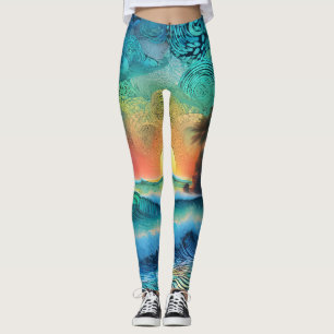 Jenseits der Blues Seascape Leggings