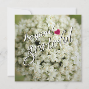 Jenseits der dankbaren Flachbildschirme Dankeskarte