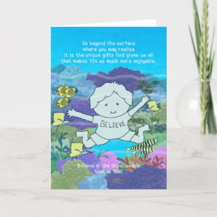 Jenseits der Oberfläche Dankeskarte