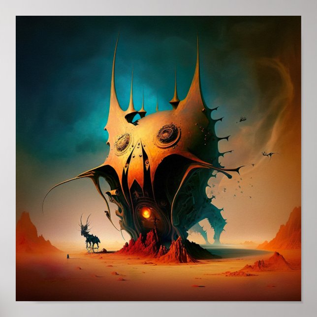 Jenseits der Realität Die mythische surrealistisch Poster (Vorne)