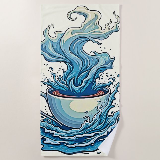 Jenseits der täglichen Tasse Strandtuch (Vorderseite)
