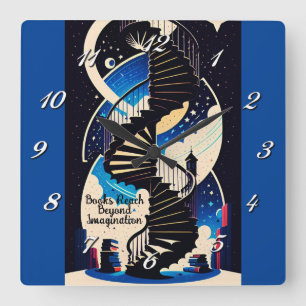 Jenseits der Vorstellungskraft Quadratische Wanduhr