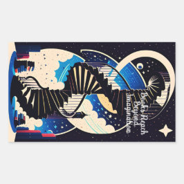 Jenseits der Vorstellungskraft Rechteckiger Aufkleber