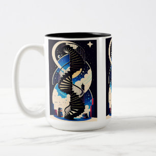 Jenseits der Vorstellungskraft Zweifarbige Tasse
