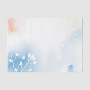 Jenseits der Wasserfarben mit zarter Natur Seidenpapier