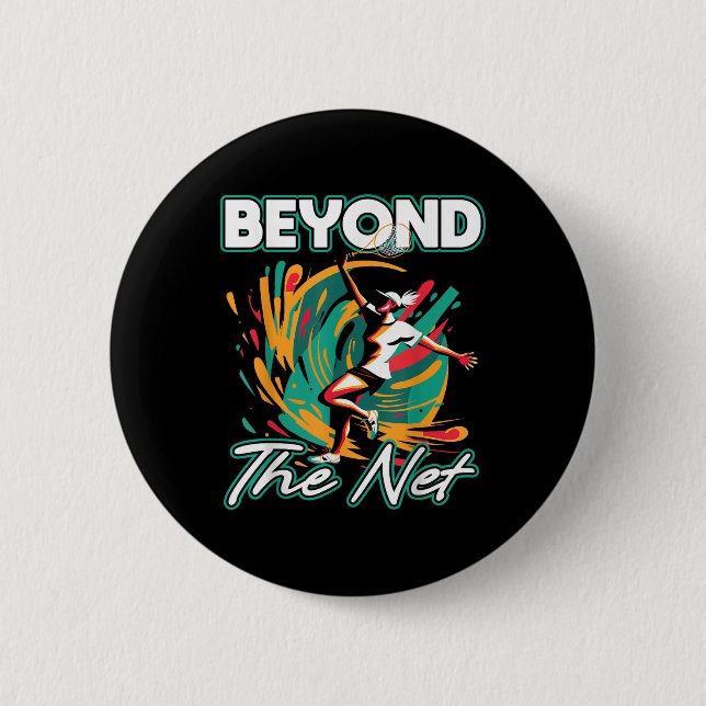 Jenseits des Badminton-Spiels Athletic Leisurewe Button (Vorderseite)