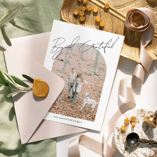 Jenseits des dankbaren, modernen Minimalistischen  Feiertagskarte