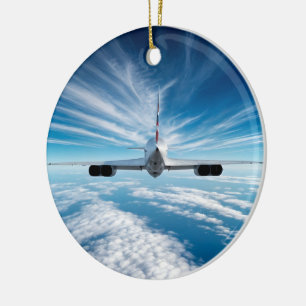 Jenseits des Horizonts: Concorde von hinten Keramik Ornament