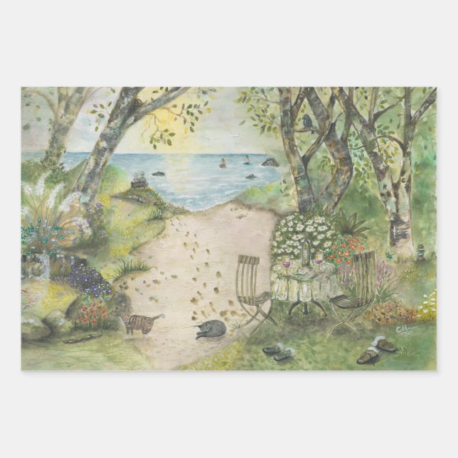 Jenseits des Horizonts Geschenkpapier Set (Vorderseite)