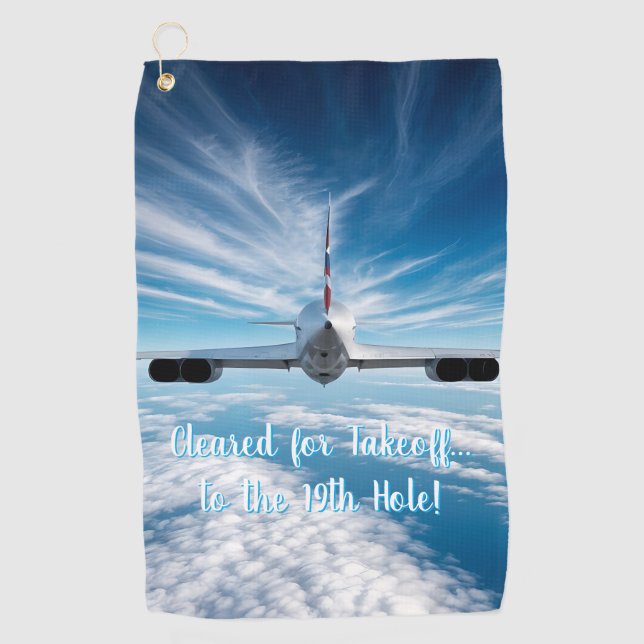 Jenseits des Horizonts: Koncorde von hinten Golfhandtuch (Vorderseite)