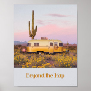 Jenseits des Kartenplakats Poster