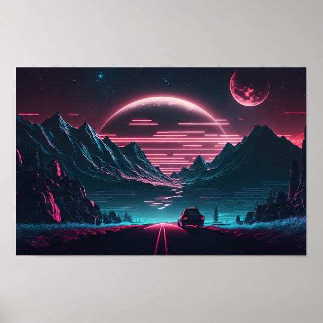 Jenseits des Neons: Racing in die Zukunft Poster (Vorne)