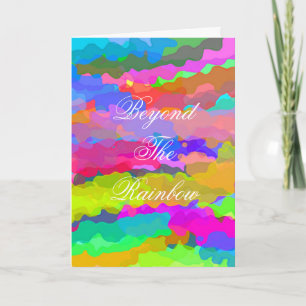 Jenseits des Rainbow-Beileids/der Inspirationskart Karte