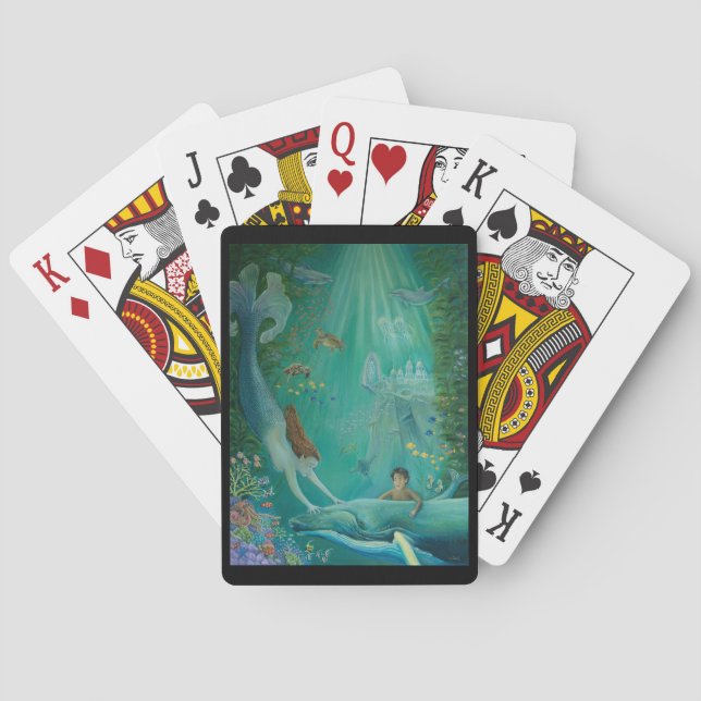 Jenseits des Riffs von Atlantis Spielkarten (Rückseite)