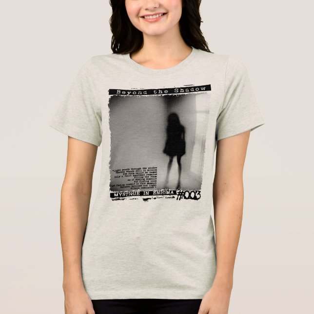 Jenseits des Schattens Tri-Blend Shirt (Vorderseite)