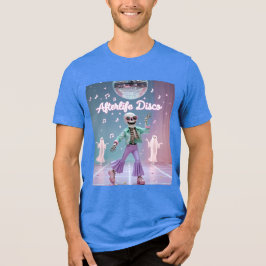 Jenseits-Disco – Groovy-Skelett-Tanz in Pastell  Tri-Blend Shirt