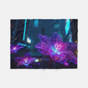 Jenseits neonfarbener Adern Fleecedecke