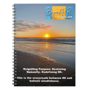 Jenseits von HR Podcast - Sunset Edition Notebook Notizblock