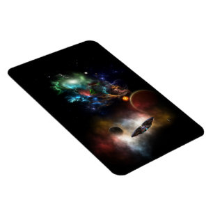 Jenseits von Raum und Zeit Fraktal Art II Magnet