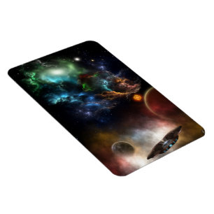 Jenseits von Raum und Zeit Fraktal Kunst Magnet