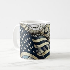 Jenseits von Streifen und Sternen Kaffeetasse