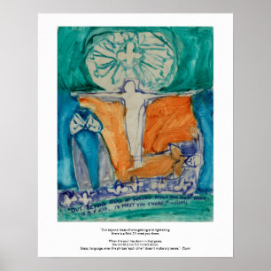 Jenseits von Unrecht tun und richtig tun. Poster