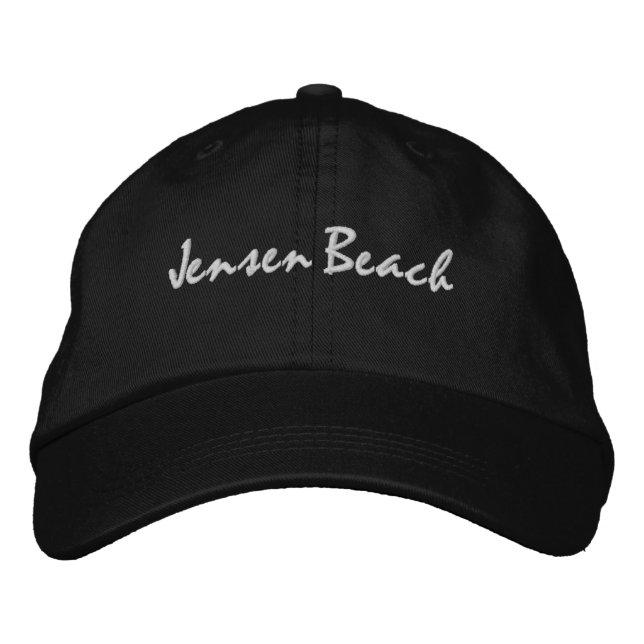 Jensen Beach Florida bestickt Baseballhut Bestickte Baseballkappe (Vorderseite)
