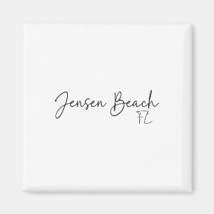 Jensen Beach Florida Ca Retro Magnet
