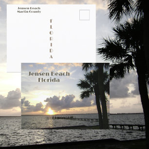 Jensen Beach Florida Sonnenaufgang Fotografie Postkarte