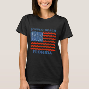 Jensen Beach Florida Vintage-Angeln Amerikanische T-Shirt