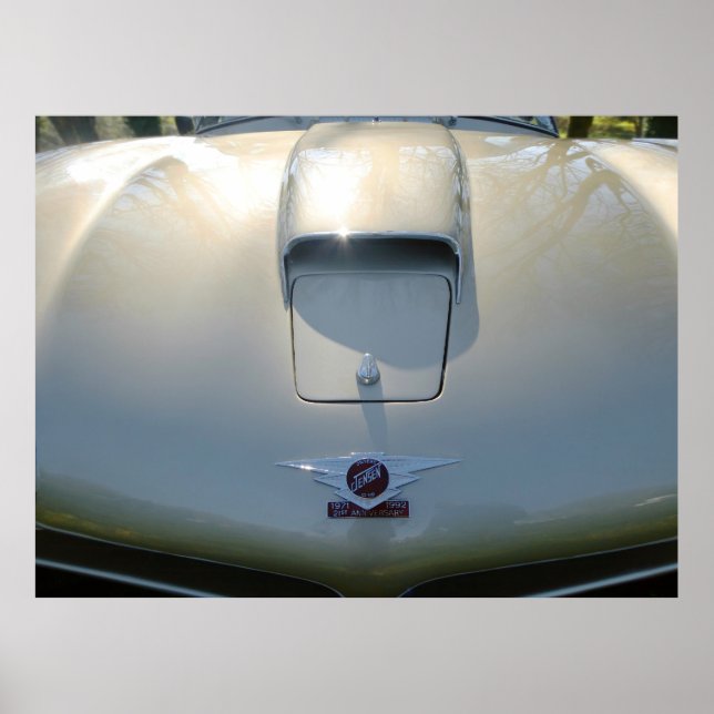 Jensen CV8, Vintager britischer Sporttourist. Poster (Vorne)