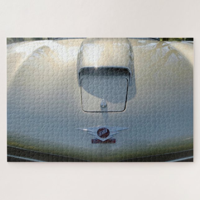 Jensen CV8,Vintager britischer Sporttourist Puzzle (Horizontal)