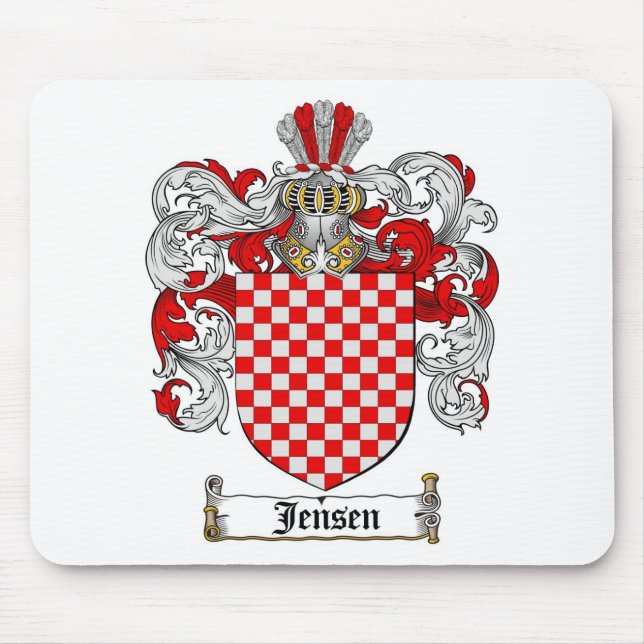 JENSEN FAMILIENWAPPEN - JENSEN WAPPEN MOUSEPAD (Vorne)