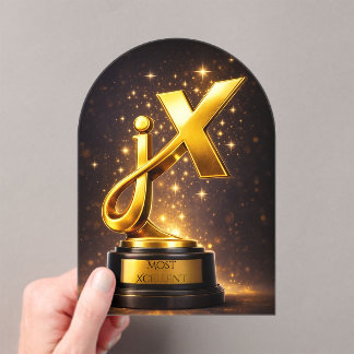 jenXcellence Award Lustiges Merch Acryleinladungen