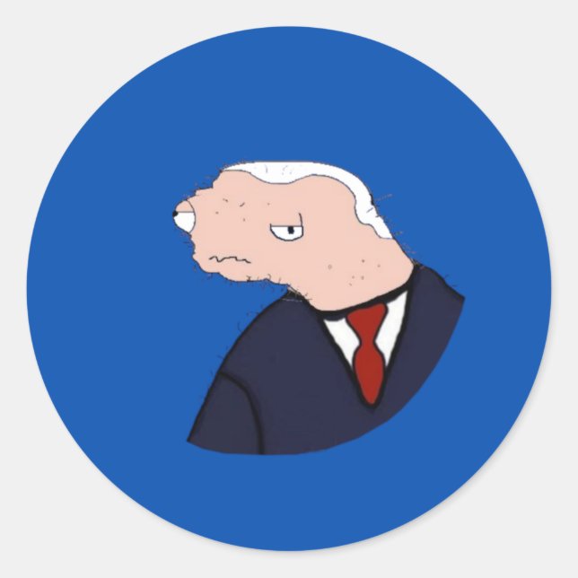 Jeo Boden Ultimate Meme (blau) Runder Aufkleber (Vorderseite)